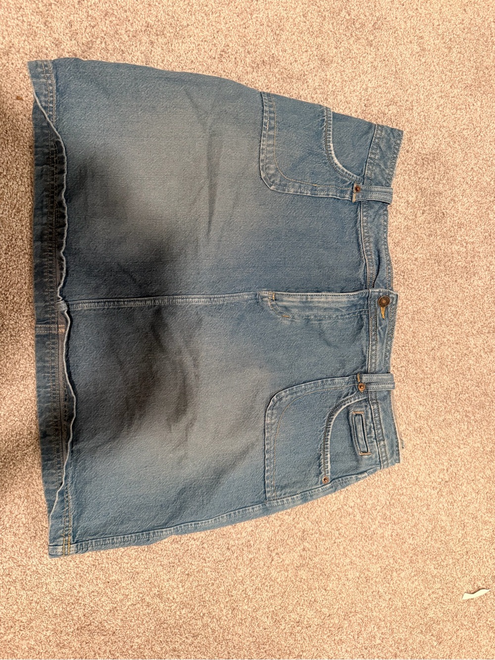 Route 66 Light Blue Denim Skirt